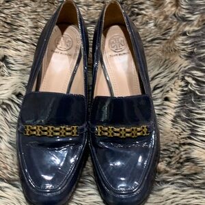 Tory Burch Gemini link 65mm 
loafer color runway navy size 8 1/2
